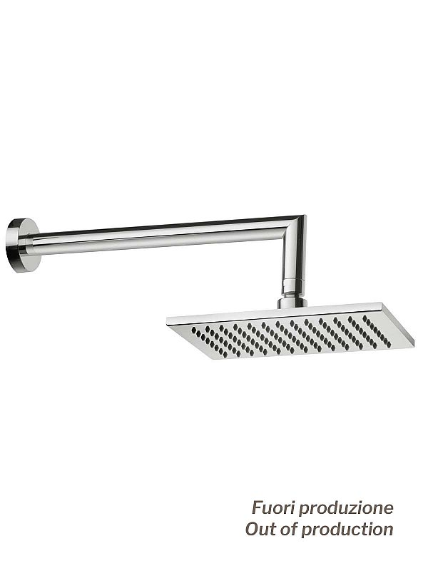 Shower arm with Tolomeo shower head