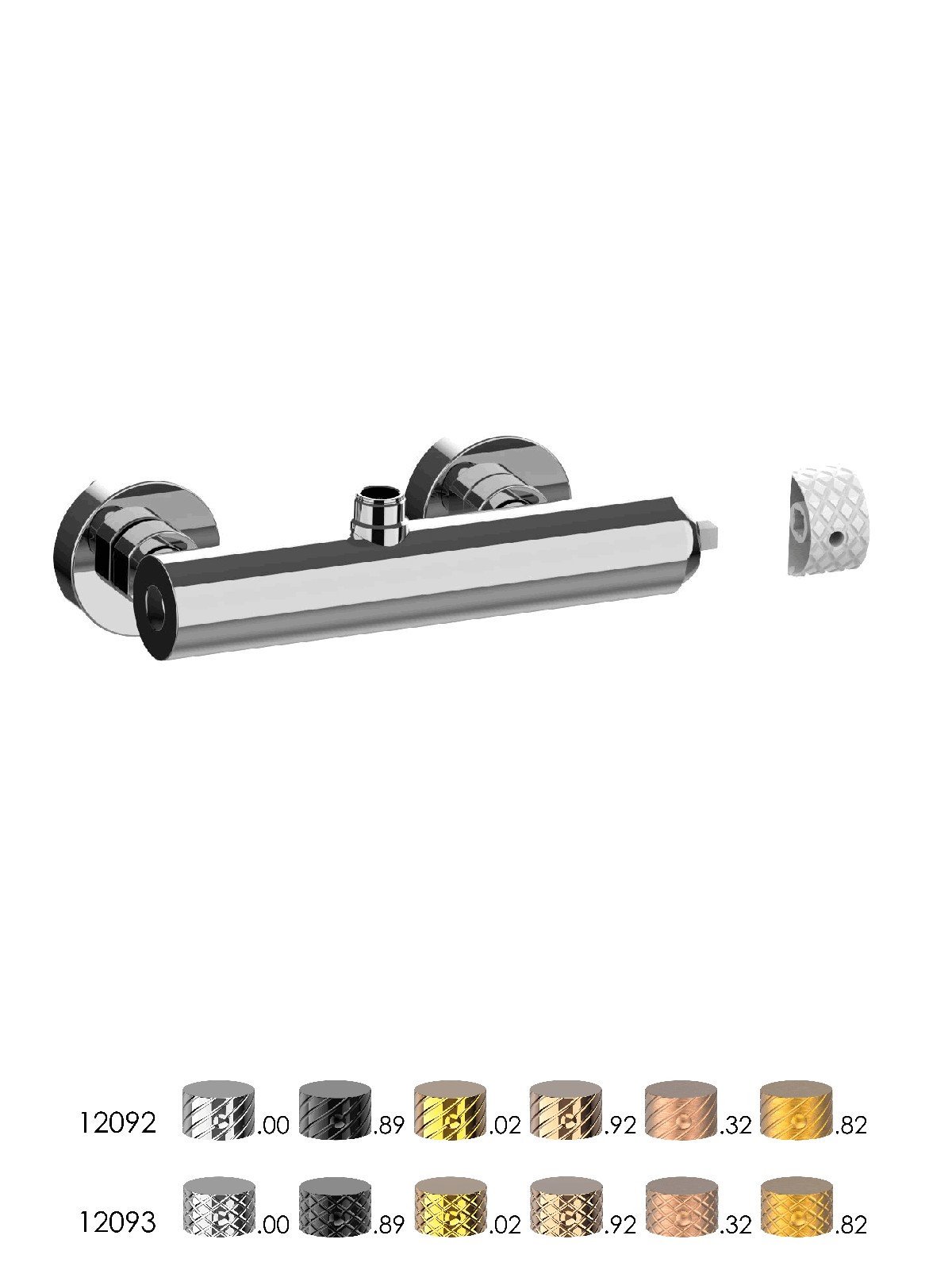 Monomando exterior ducha con ataco superior 3/4p