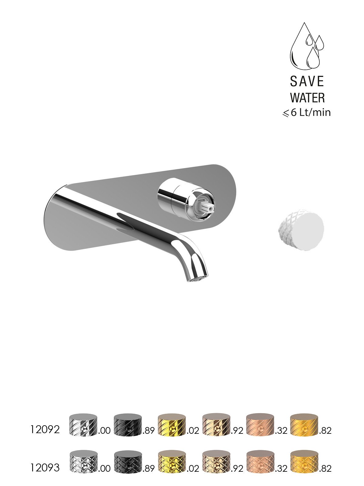 Sòlo parte exterior monomando lavabo empotrado sin descargo