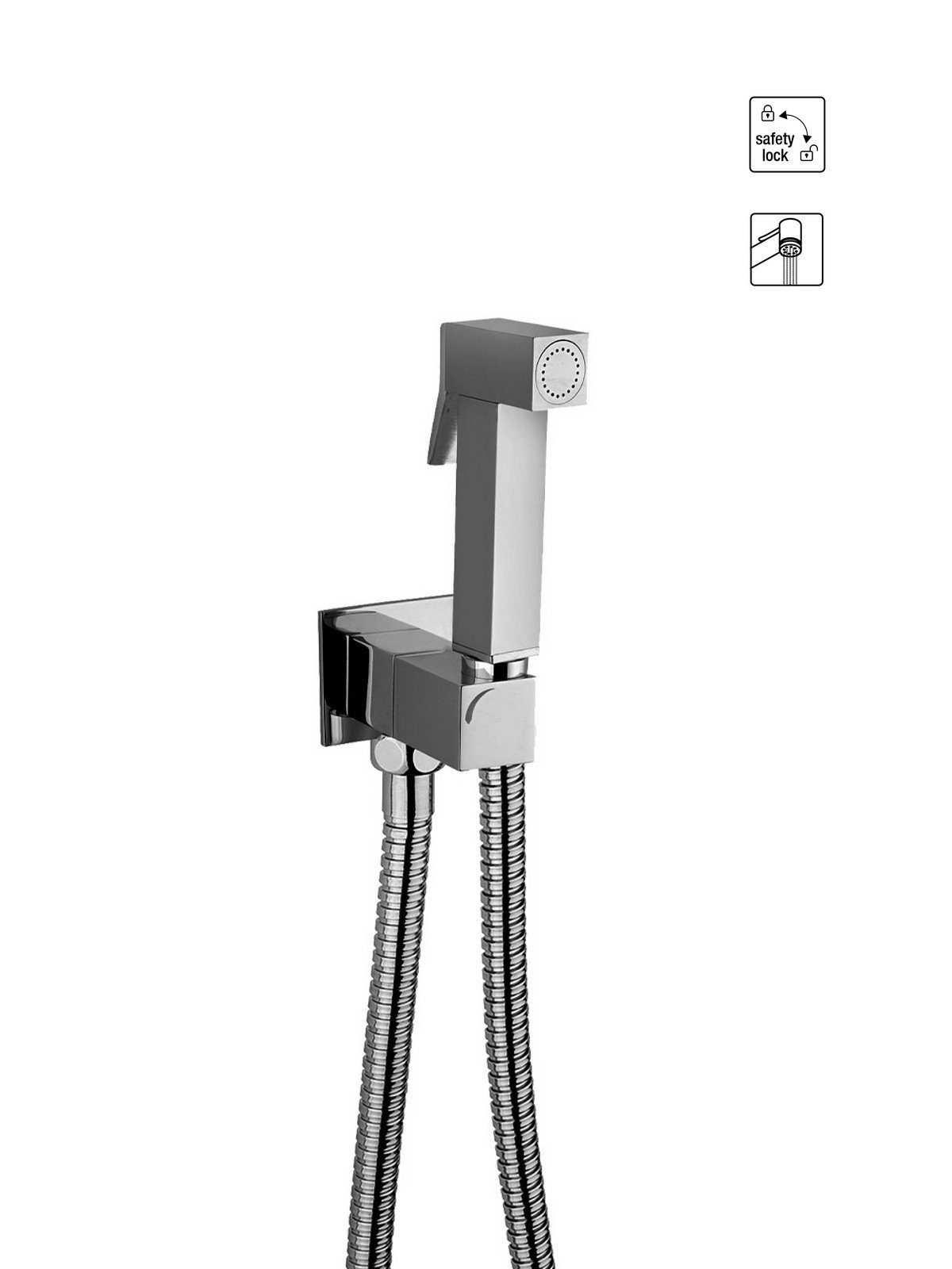 Hydro-Teleducha doble desconexión con doble grapado