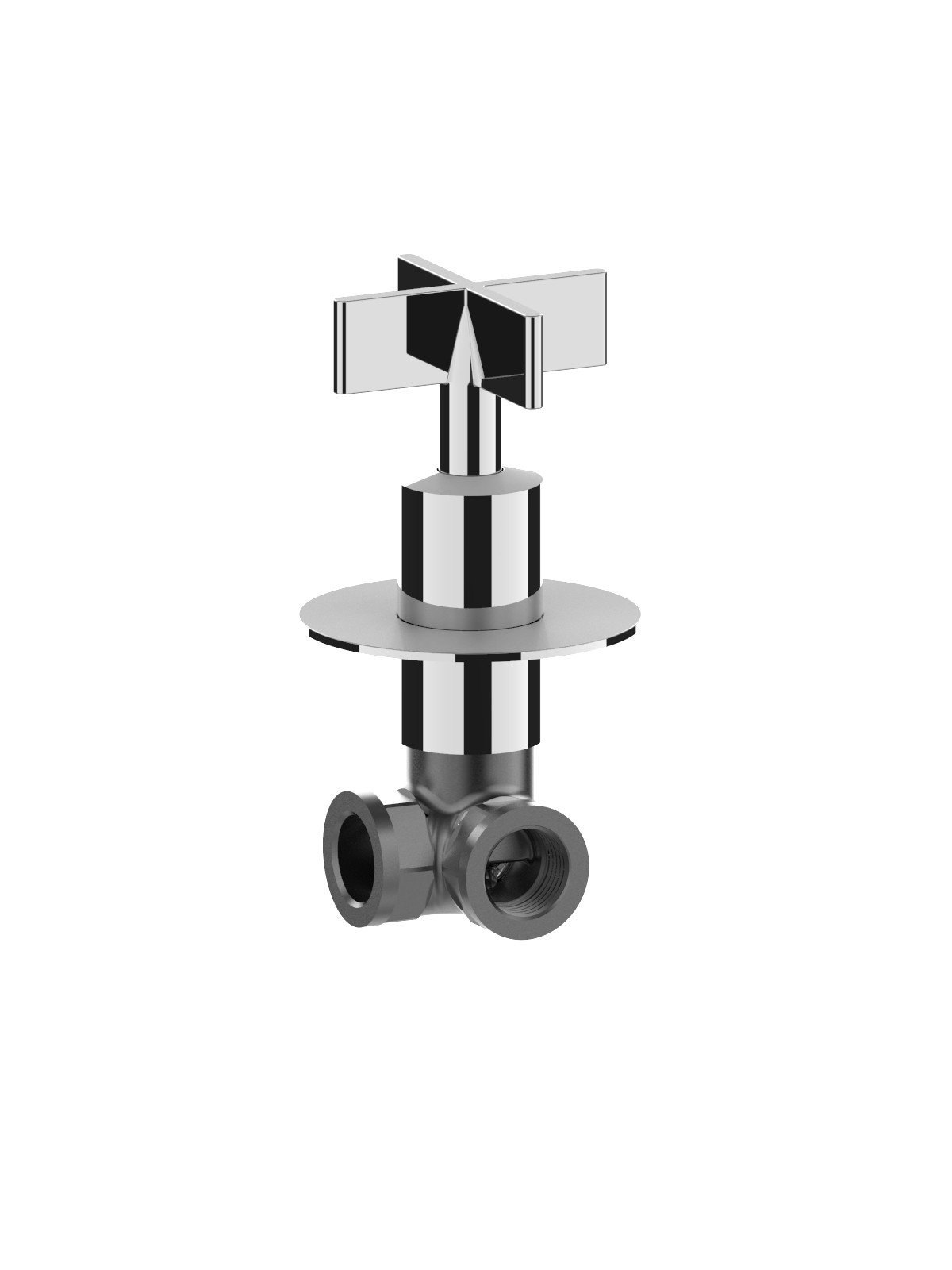 Llave de paso 1/2p ángular (paquete 2 unidad)