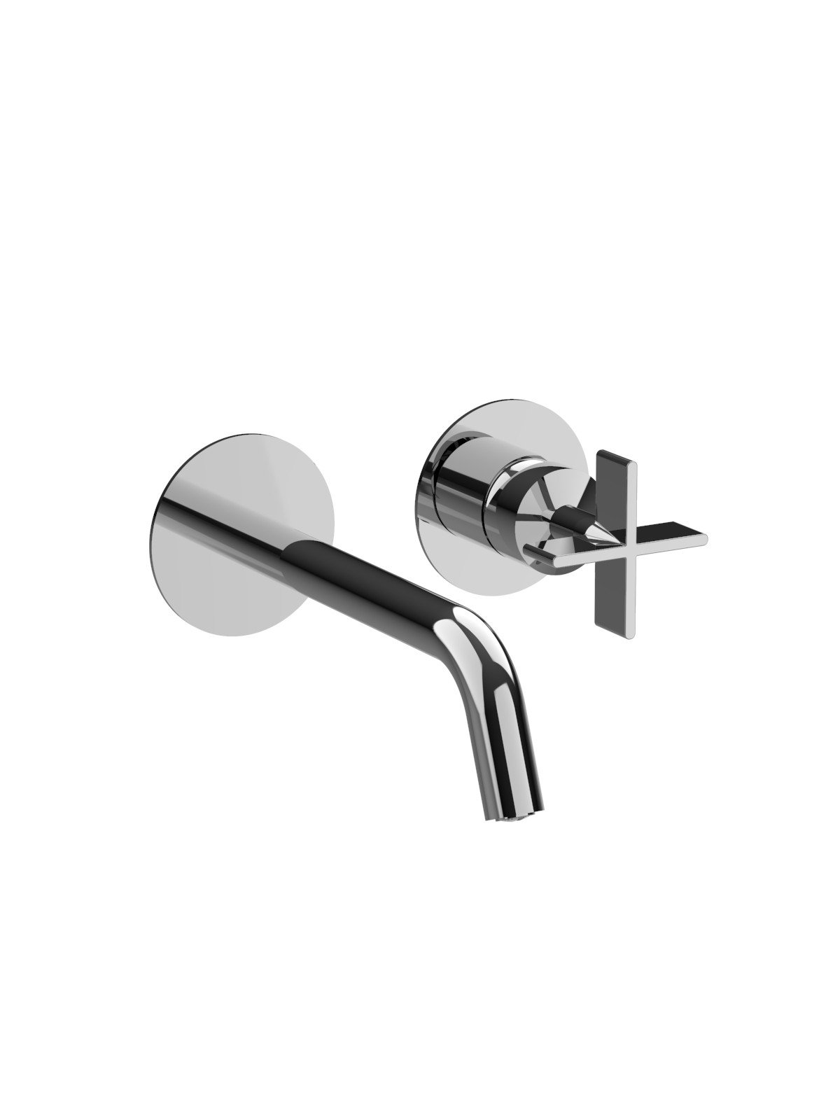 Parte exterior monomando lavabo empotrado sin descarga, latón