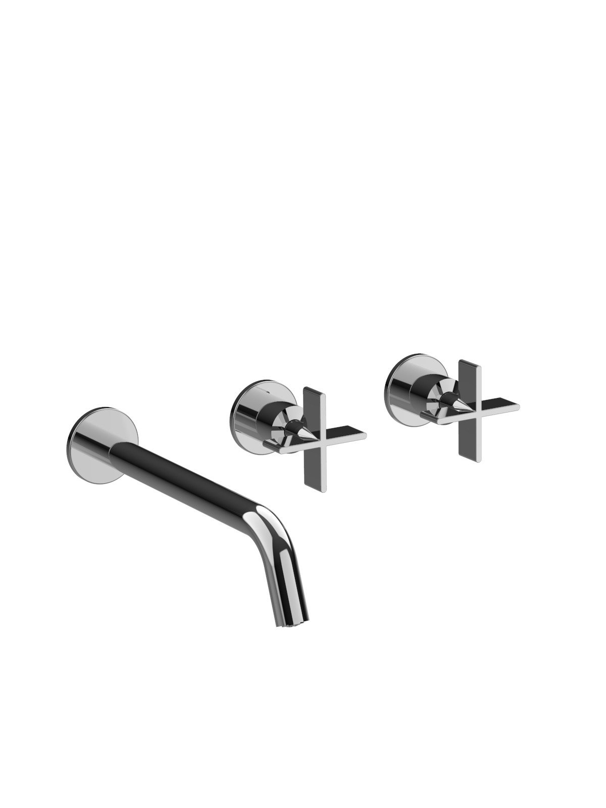 Solo parte exterior monomando 3 vias empotrado con inversor con