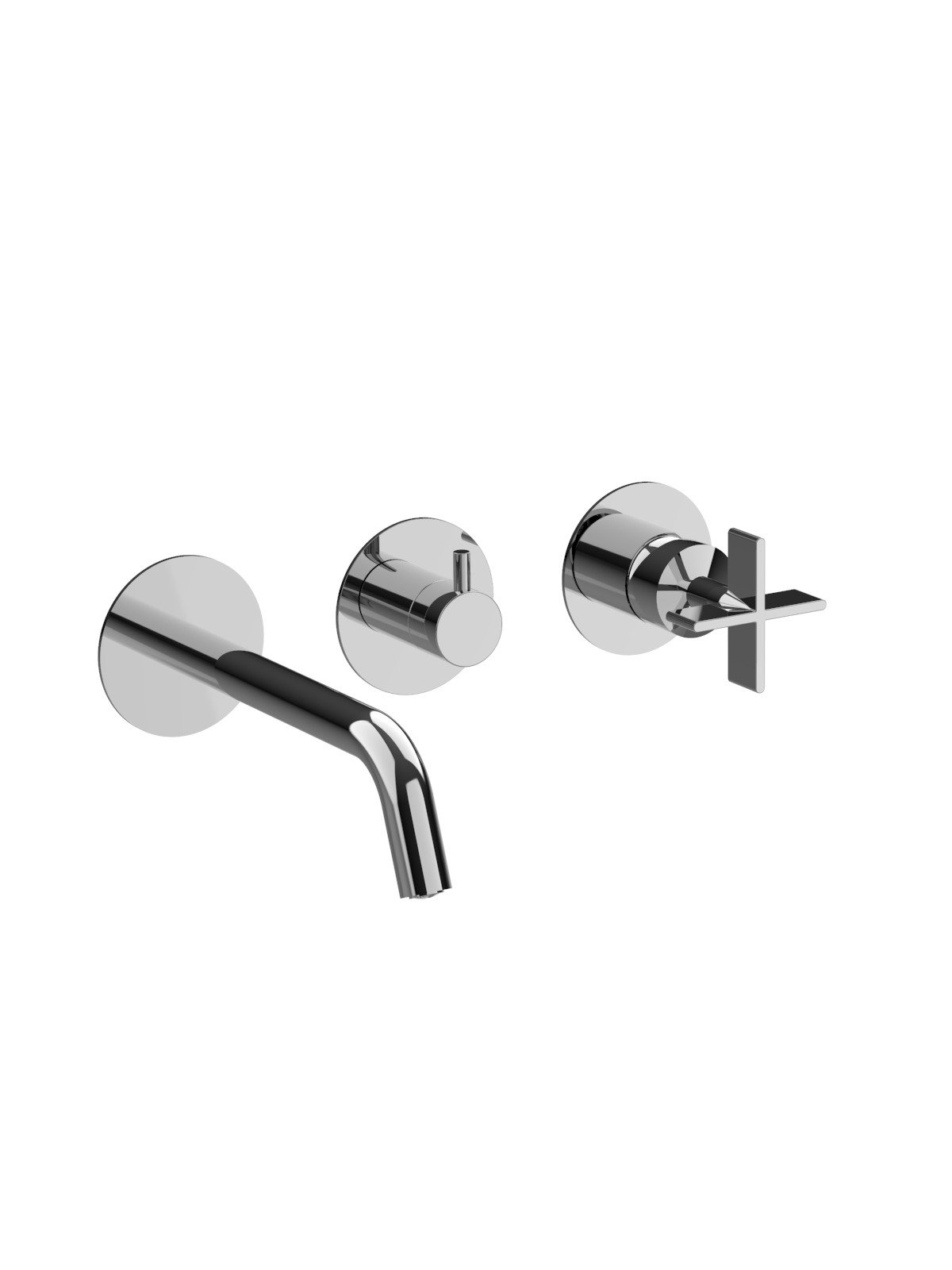 Solo parte exterior monomando empotrado baño con inversor 2 vias