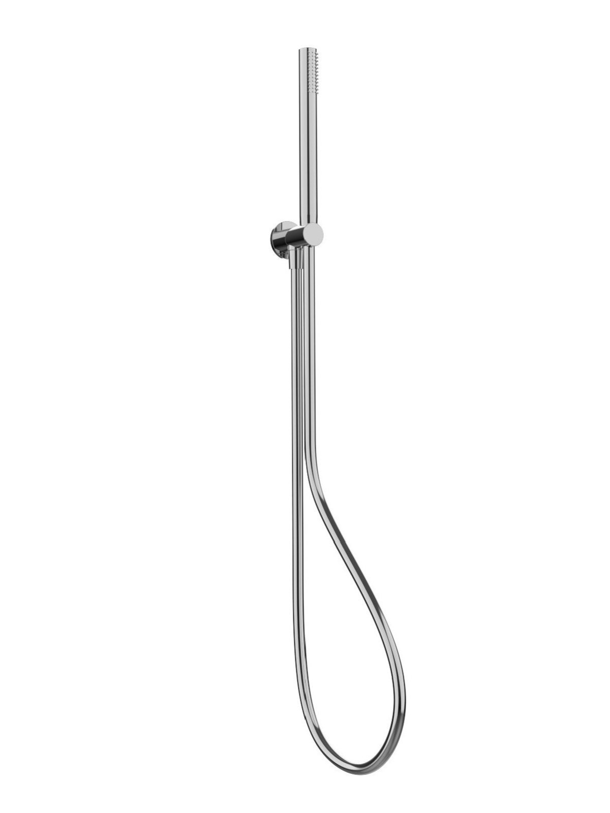 Toma de agua con soporte, flexible cromalux, teleducha de laton