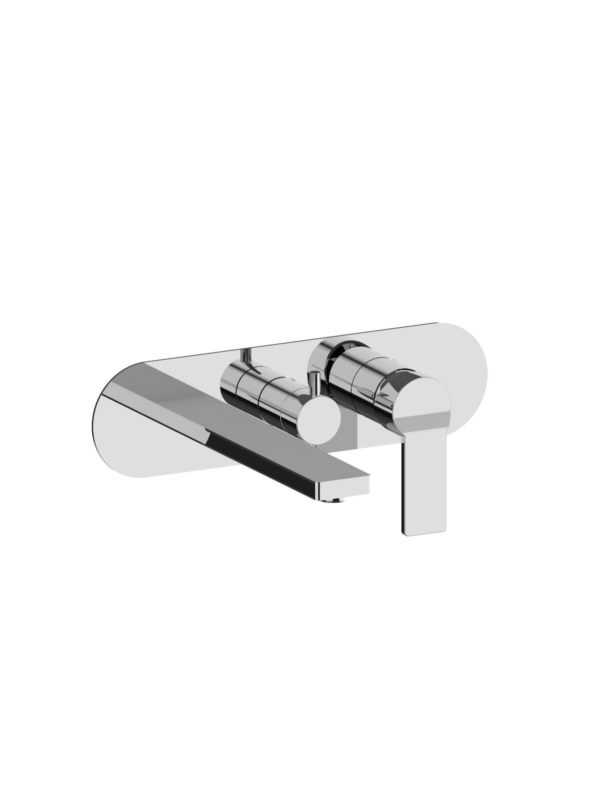 Solo parte exterior monomando empotrado baño con inversor 3 vias
