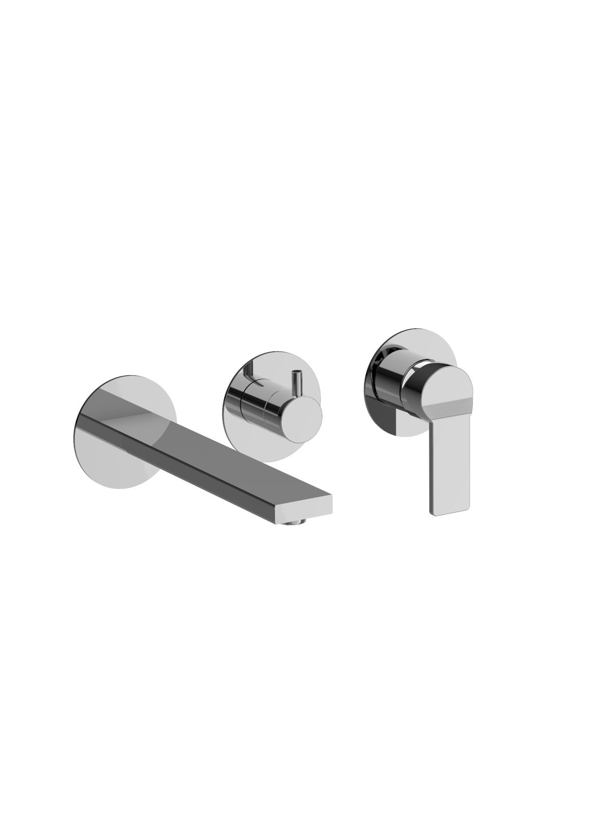 Solo parte exterior monomando empotrado baño con inversor 3 vias
