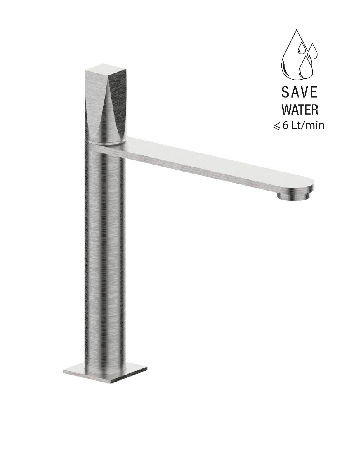 Monomando lavabo medio sin descargo