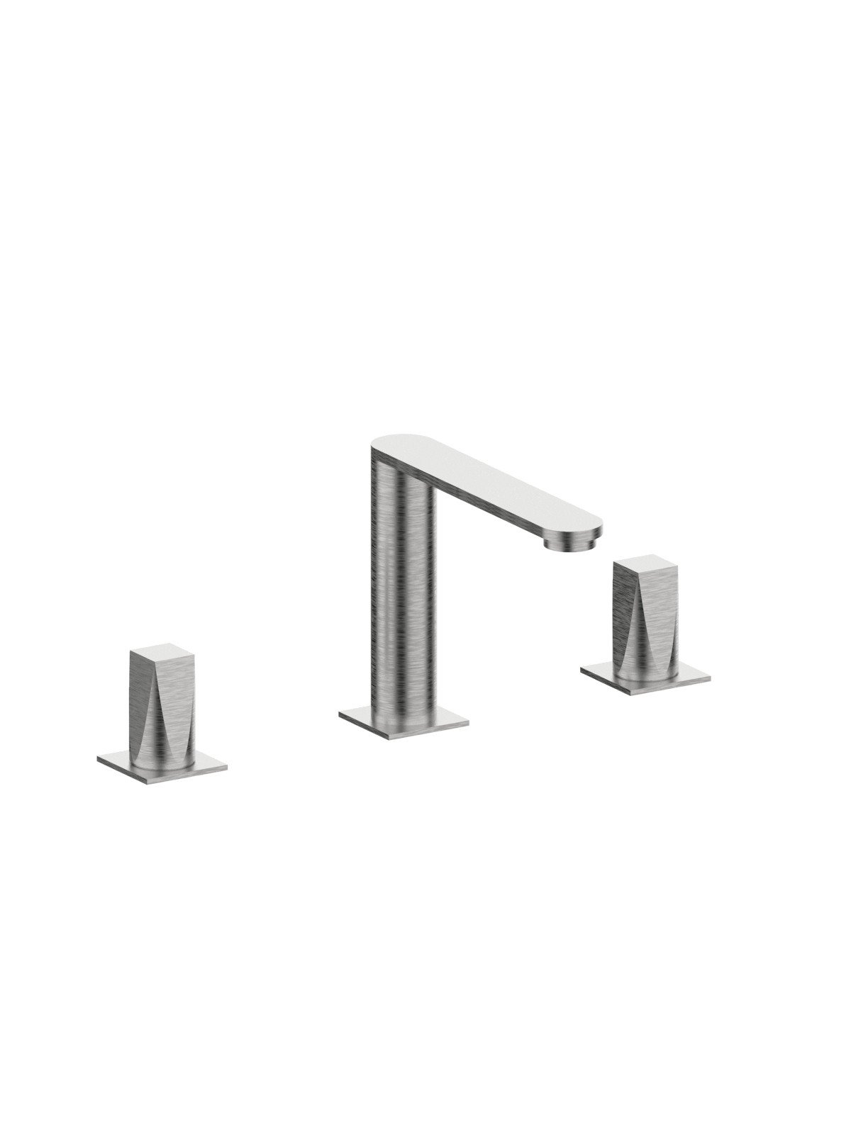 Batería lavabo con caño alto fijo sin descargo