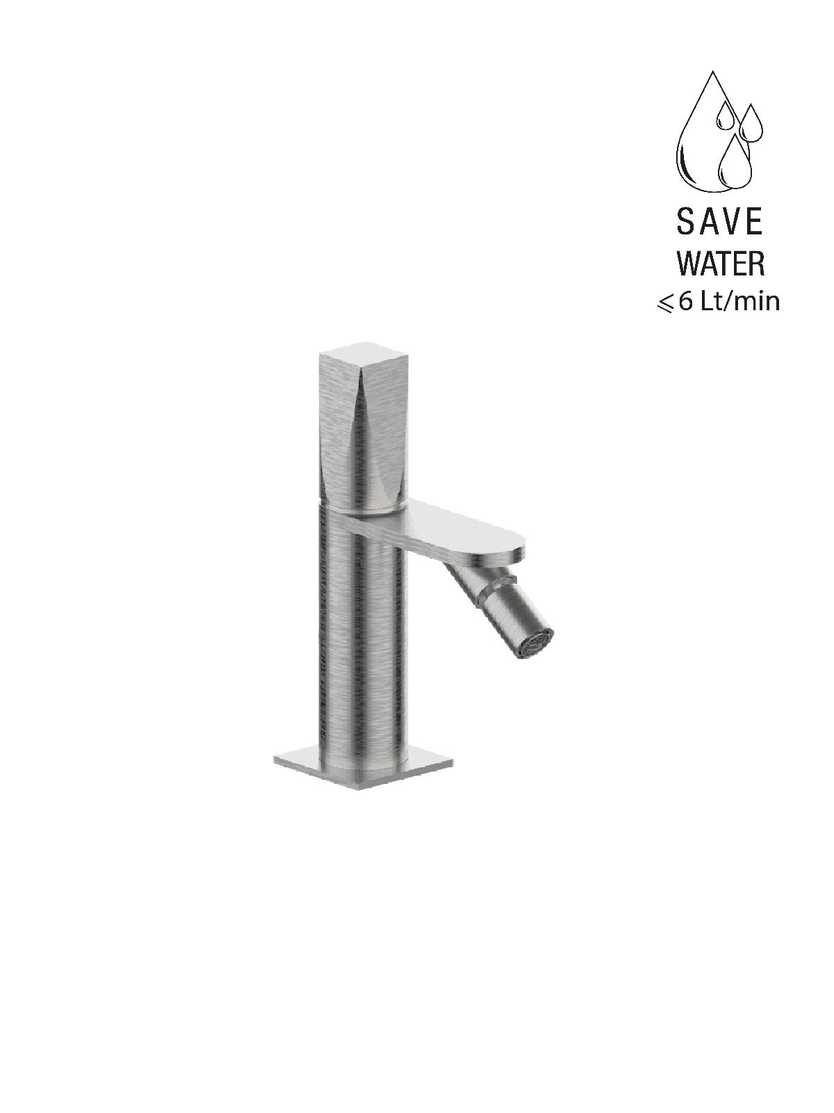 Monomando bidé sin descargo