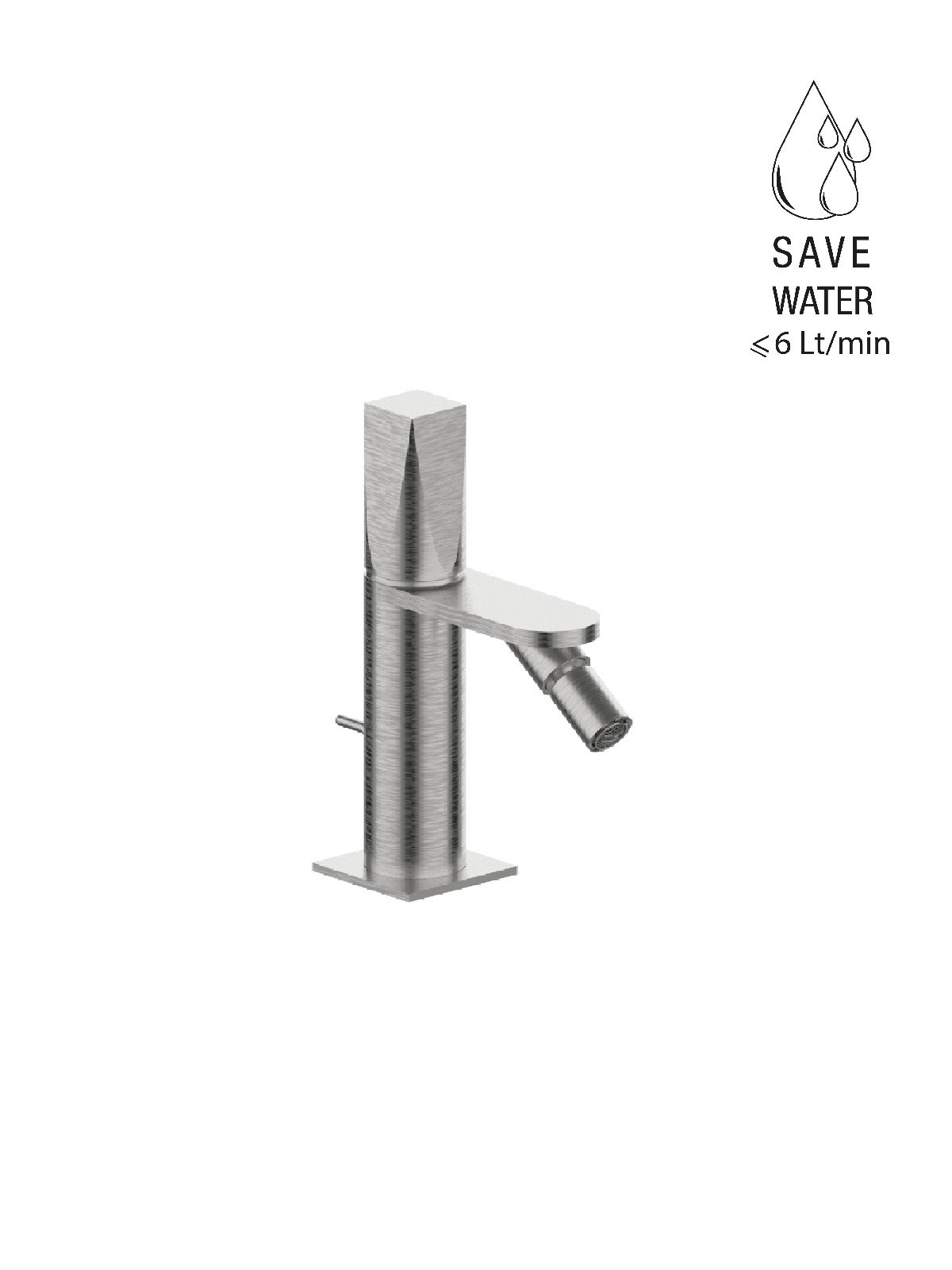 Monomando bidé con descargo 1-1/4p