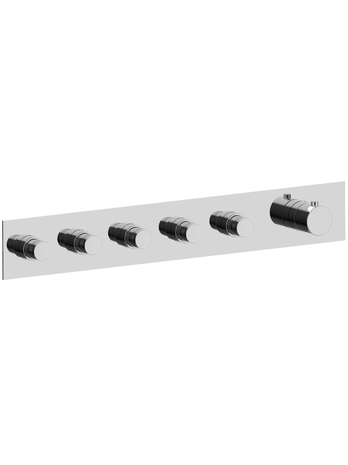 Solo parte exterior mezclador termostático empotrado 5 vías con