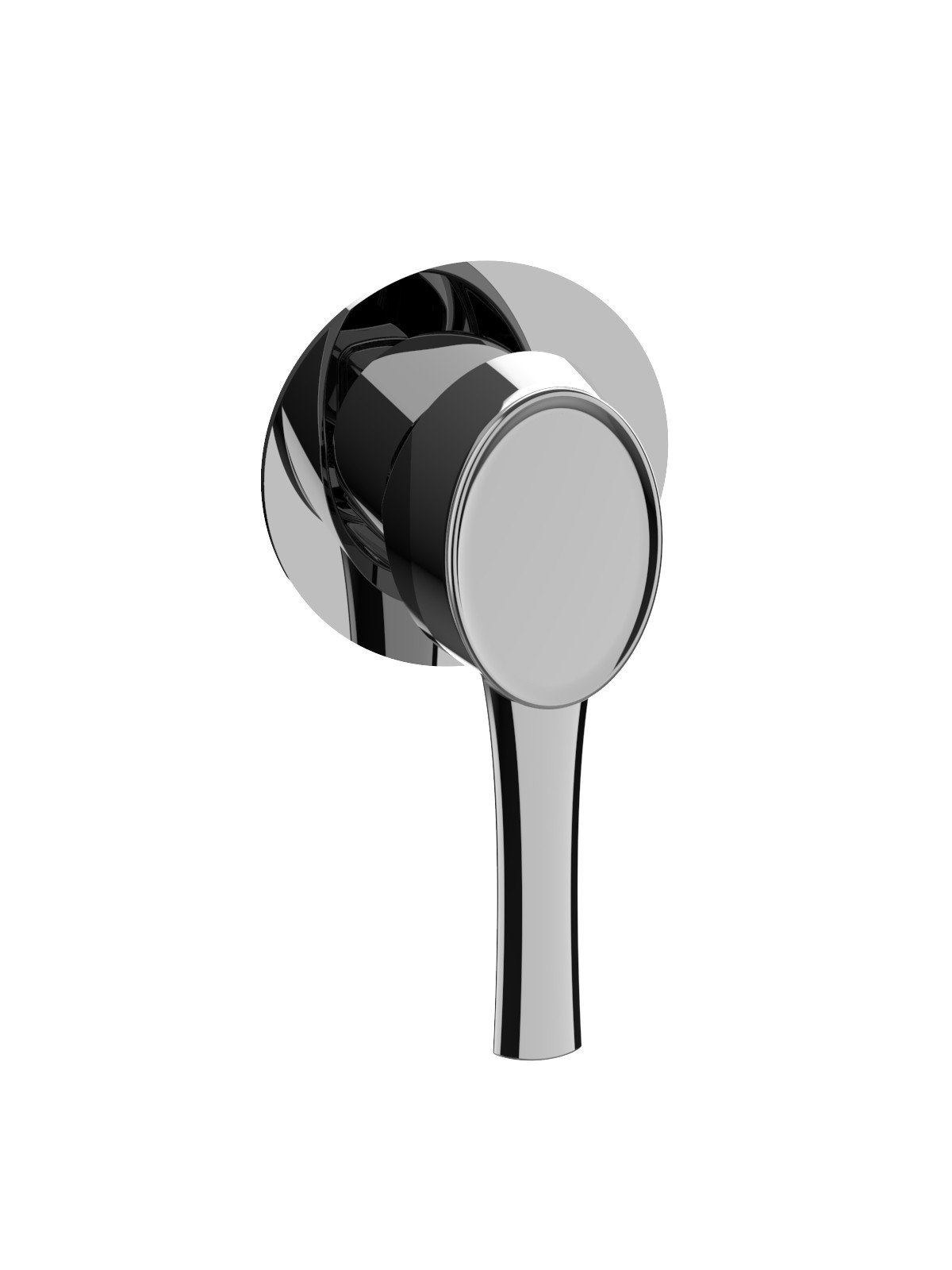 Parte exterior monomando empotrado ducha sin desagüe, latón