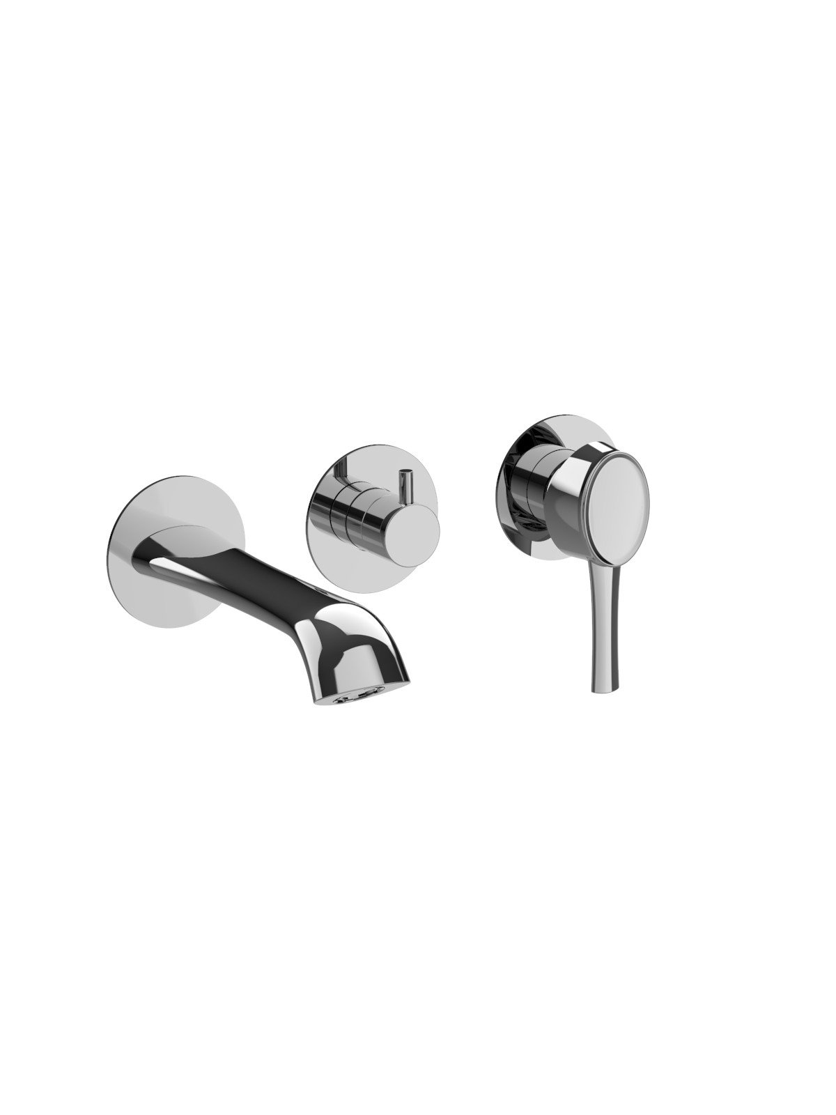 Solo parte exterior monomando empotrado baño con inversor 3 vias