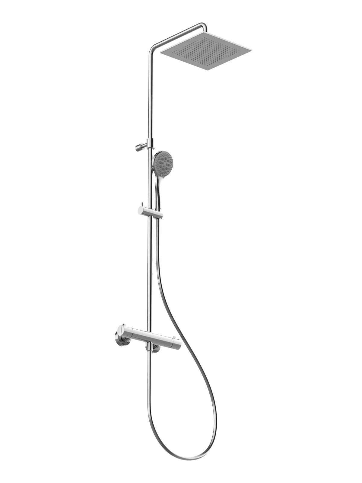 Mezclador exterior de ducha termostatico con cuerpo frio 25x25