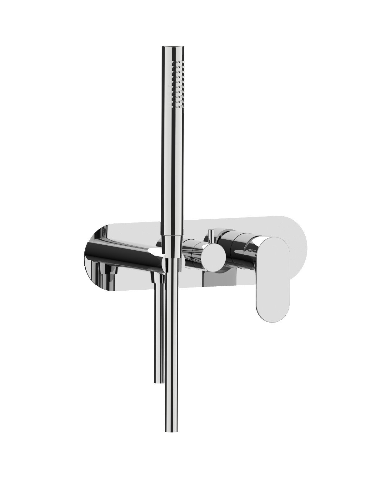 Solo parte exterior monomando 2 vias empotrado con inversor con