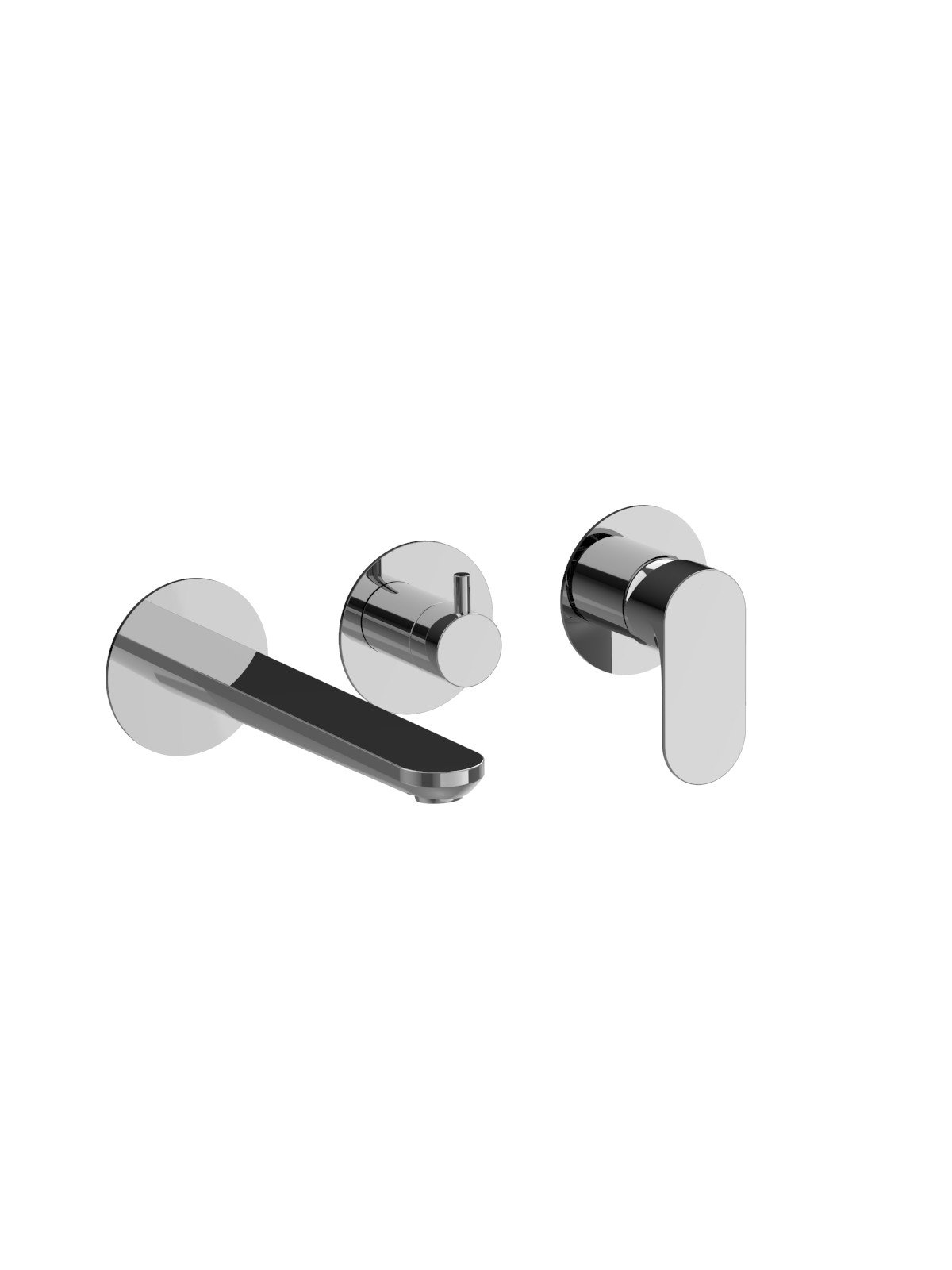 Solo parte exterior monomando empotrado baño con inversor 3 vias
