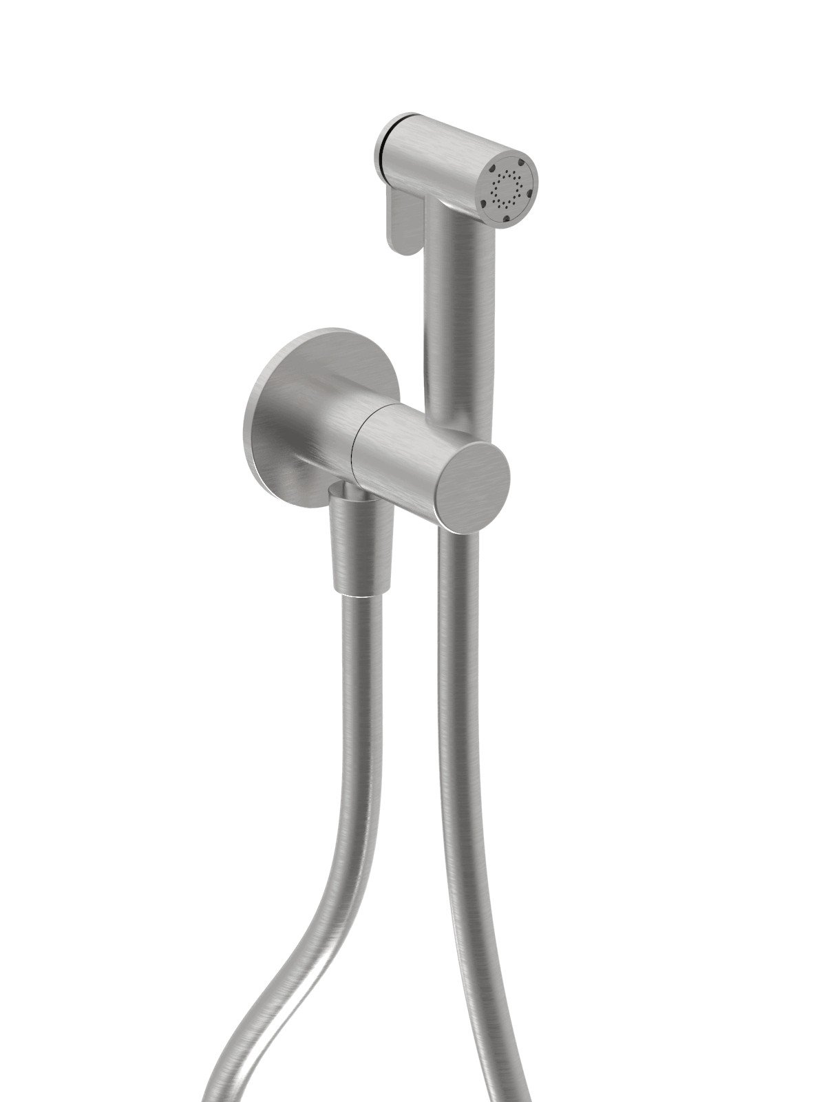 Teleducha con flexible, soporte empotrado con cierre
