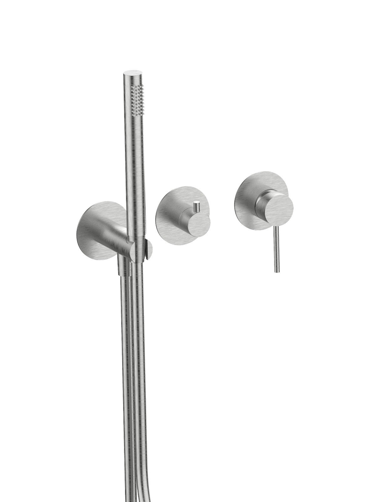 Solo parte exterior monomando empotrado baño con inversor 3 vias