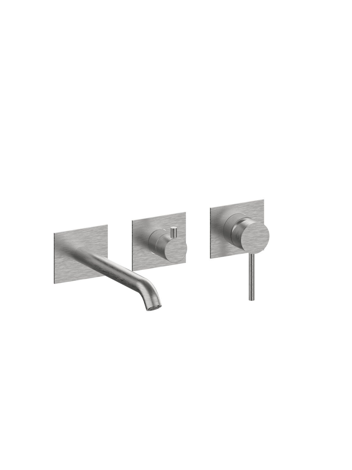 Solo parte exterior monomando empotrado baño con inversor 3 vias