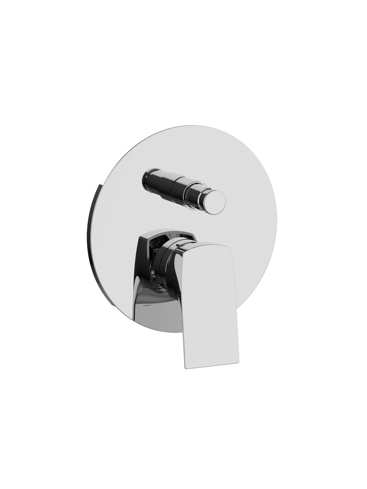 Monomando empotrado c/inversor automático completo, plancha ABS