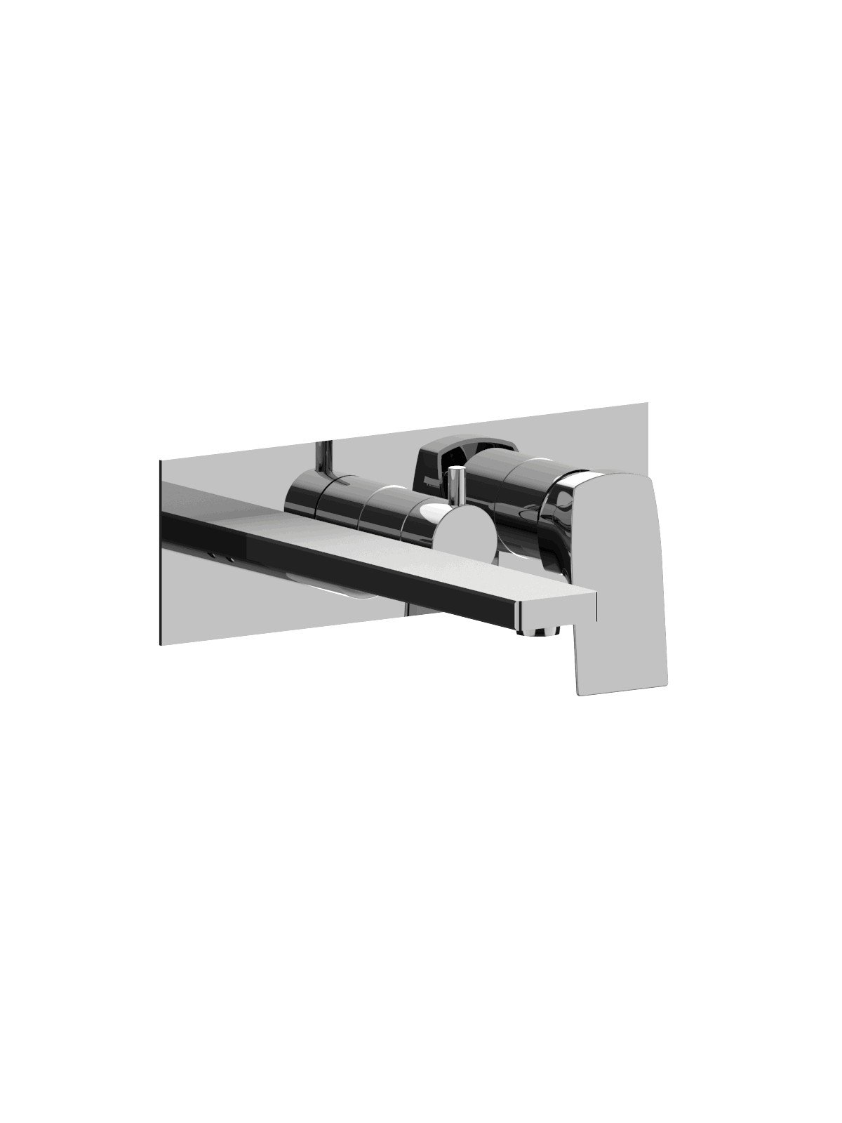 Solo parte exterior monomando empotrado baño con inversor 2 vias