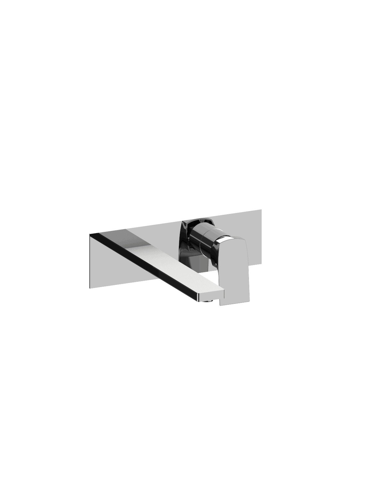 Sòlo parte exterior monomando lavabo empotrado sin descargo