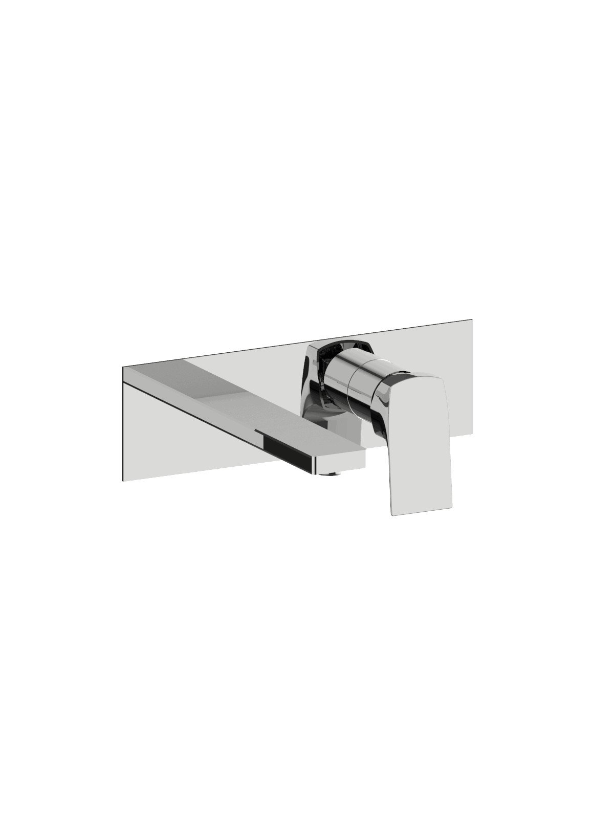 Sòlo parte exterior monomando lavabo empotrado sin descargo