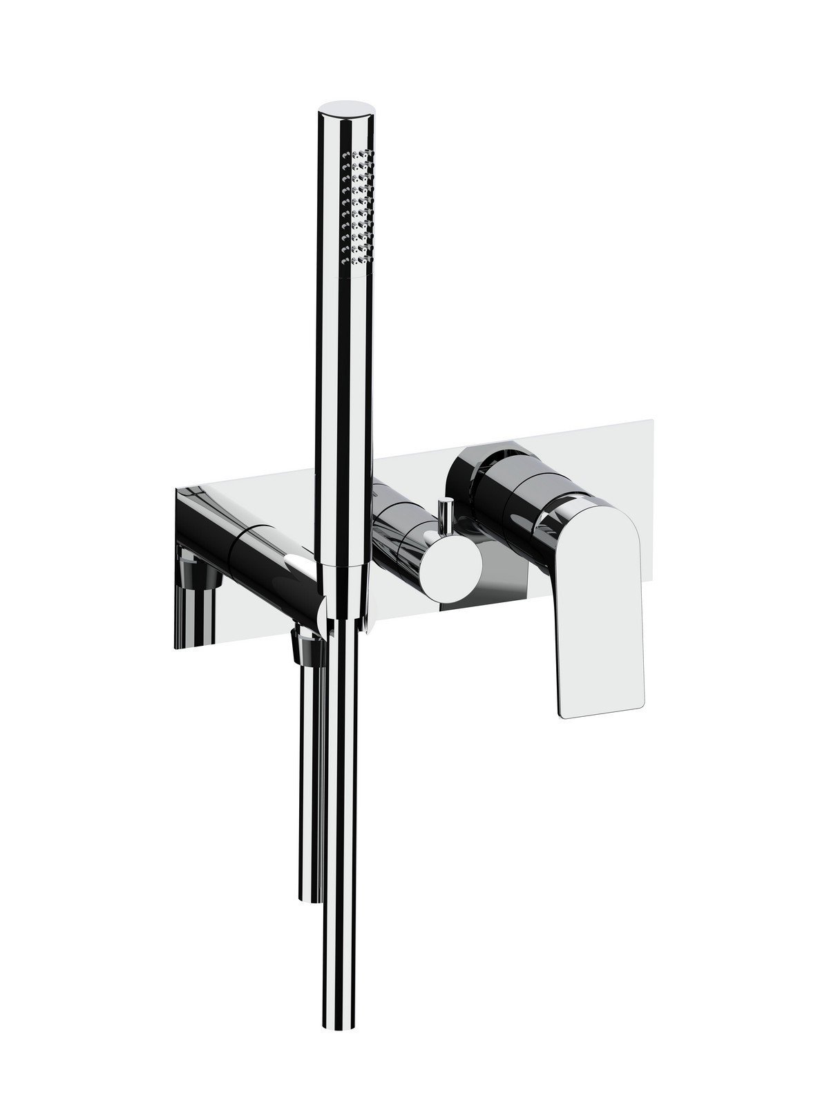 Solo parte exterior monomando 2 vias empotrado con inversor con