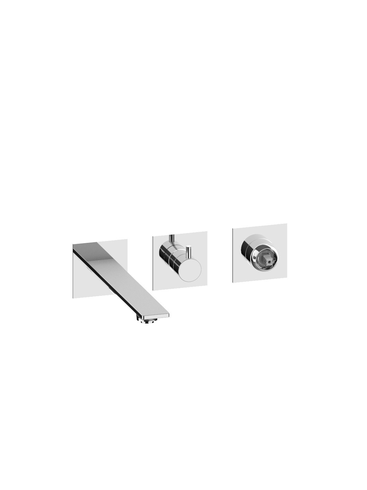 Solo parte exterior monomando empotrado baño con inversor 3 vias
