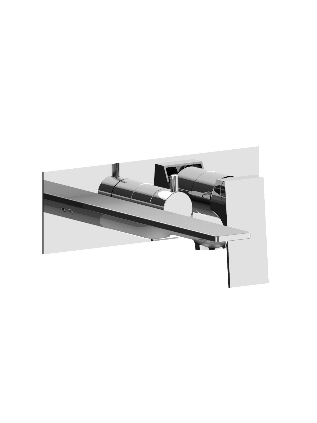 Solo parte exterior monomando empotrado baño con inversor 3 vias