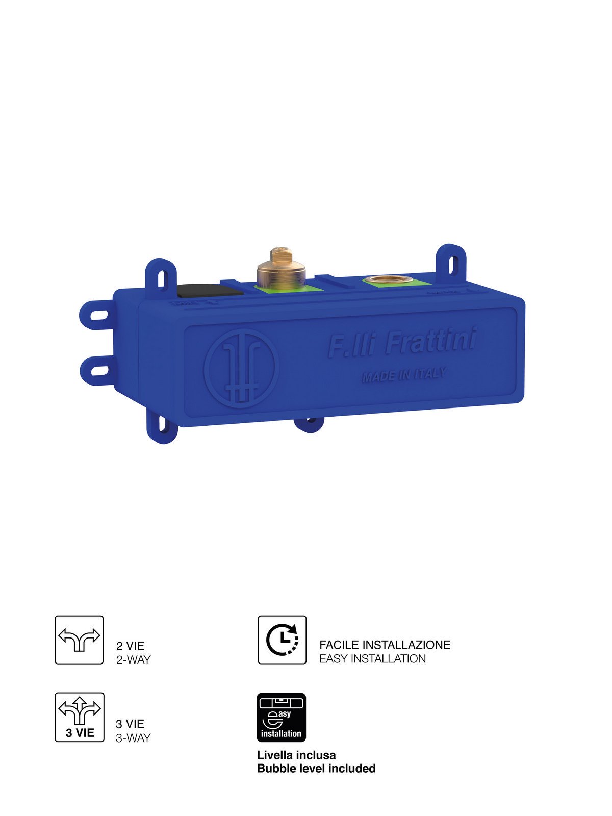 Cuerpo empotrado universal para mezclador ducha/baño